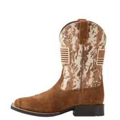 Ariat Boy's Camo Print Boot -Ariat 10019913 side