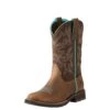 Ariat Women's Distressed Brown Delilah Round Toe Boot -Ariat 10021457 3 4 front