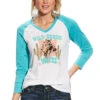 Ariat Women's Wild Bronc Baseball Tee 2 Ariat Women's Wild Bronc Baseball Tee -Ariat 10025645