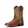 Ariat Youth Cattle Cate Copper Penny And Green -Ariat 10034066 3 4 front
