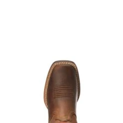 Ariat Kid's Patriot Distressed Brown Square Toe Boots -Ariat 10034408 toe