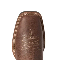 Ariat Kid's Chocolate And Navy Sorting Pen Boots -Ariat 10038333 toe