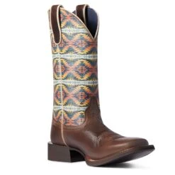 Ariat Women's Brown Pendleton Circuit Square Toe -Ariat 10038476 medial 1