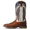 Ariat Brown Cream Brush Rider Square Toe -Ariat 10040428 side