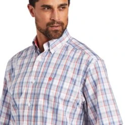 Ariat Wrinkle Free Nasir Classic Fit Short Sleeve Shirt -Ariat 10040545 01