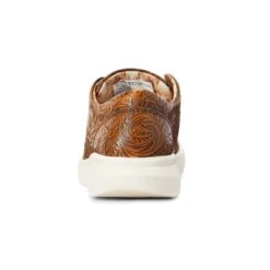Ariat Women's Brown Floral Embossed Hilo -Ariat 10042508 heel