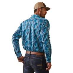 Ariat Men's Teal Team Hugh Shirt 8 Ariat Men's Teal Team Hugh Shirt -Ariat 10043874 back 8917b249 a0cc 48d0 b423 d81c17b149e8