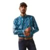 Ariat Men's Teal Team Hugh Shirt -Ariat 10043874 full a6027a47 7dc2 4876 87a3 336ef2a70bc4