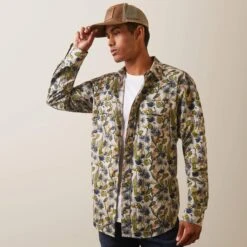 Ariat Men's Hadkins Retro Fit Shirt 10 Ariat Men's Hadkins Retro Fit Shirt -Ariat 10043893 front warm