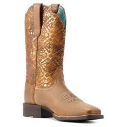 Ariat Women's Round Up Western Boot -Ariat 10044431 medial