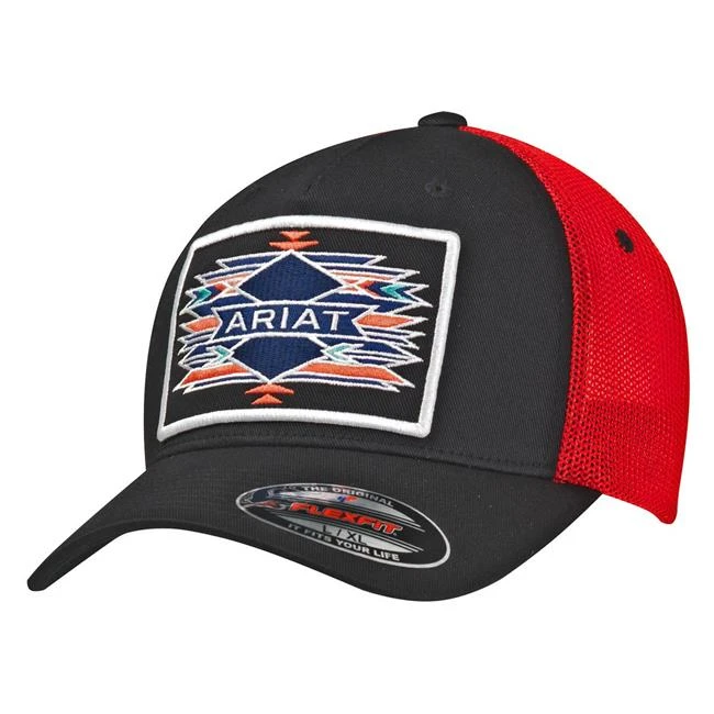 Ariat Black/Red Aztec Cap 3 Ariat Black/Red Aztec Cap