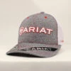 Ariat Red And White Mesh Cap -Ariat A300000806