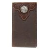 Ariat Chocolate Rodeo Wallet With Silver Concho -Ariat A3510202