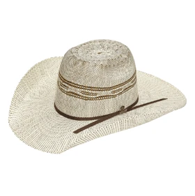 Ariat 2 Tone Punchy Cowboy Straw Hat 3 Ariat 2 Tone Punchy Cowboy Straw Hat