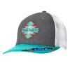 Ariat Grey/Turquoise/Coral Accents Cap -Ariat Ariat Ladies SB Aztec Logo GY prod 66972 l 1511206