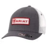 Ariat Grey Red/White Logo Patch Cap -Ariat Ariat Mens FF110 Ptch GY prdcode 69436 s 1508306