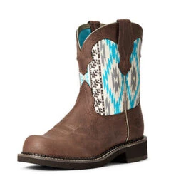Ariat 15 Ariat Brown And Turquoise Aztec Fatbaby