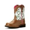 Ariat Kid's Brown Cactus Fatbaby Round Toe Boot -Ariat S19 KDS WEST Couto 10027309 3 4 front