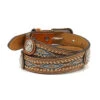 Ariat Kid's Brown Ribbon Inlay Belt -Ariat a1301448